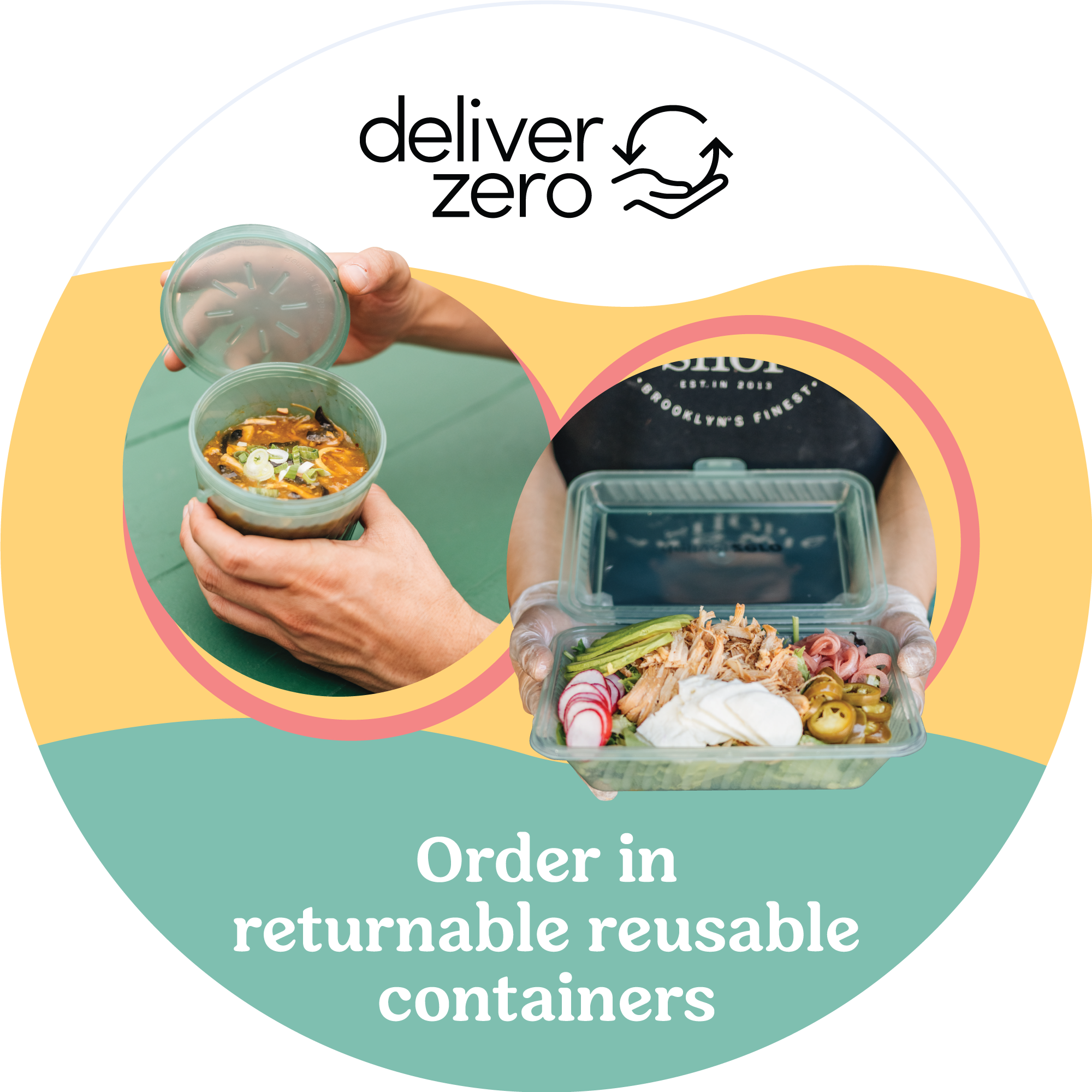 DeliverZero door decal
