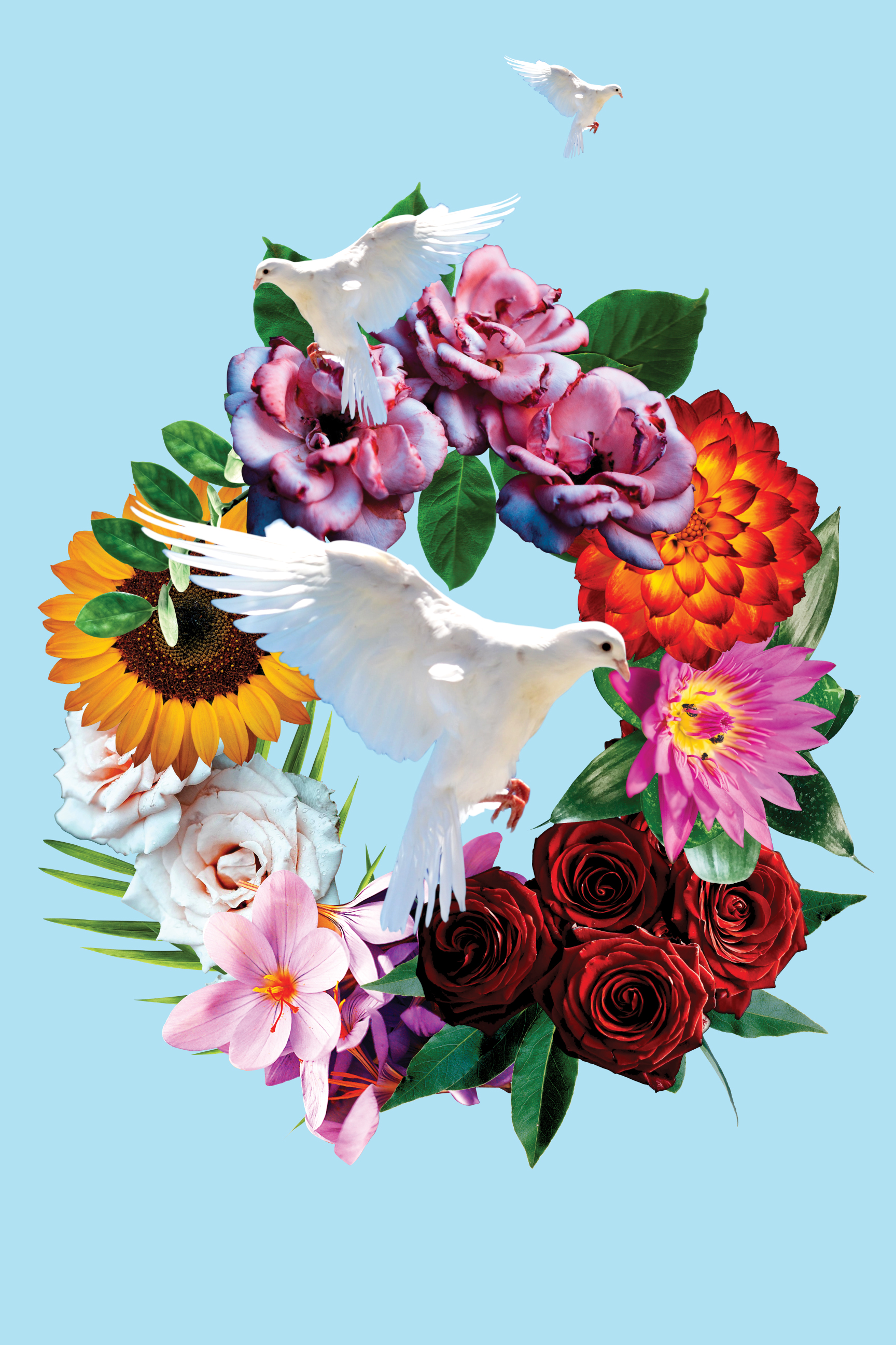 Floral collage